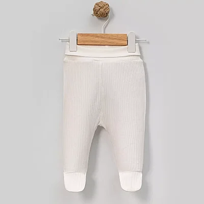 Angeltouch Pantolon Patikli Raporlu Ekru