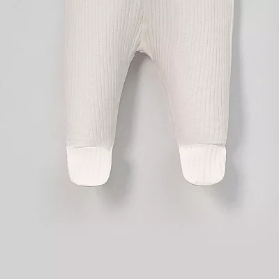 Angeltouch Pantolon Patikli Raporlu Ekru - 3