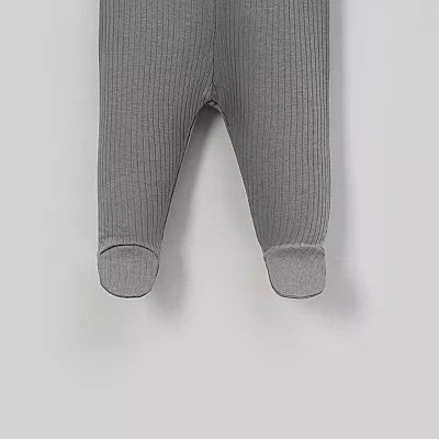 Angeltouch Pantolon Patikli Raporlu Gri - 3