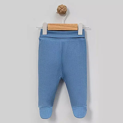 Angeltouch Pantolon Patikli Raporlu İndigo