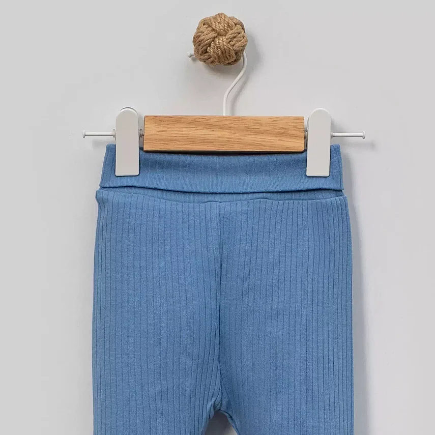 Angeltouch Pantolon Patikli Raporlu İndigo - 2