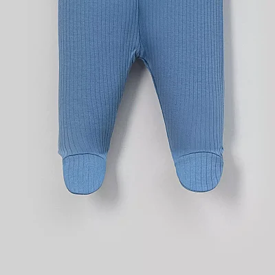 Angeltouch Pantolon Patikli Raporlu İndigo - 3