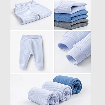 Angeltouch Pantolon Patiksiz Raporlu 3'lü Set -Erkek Bebek 9-12 Ay - 5