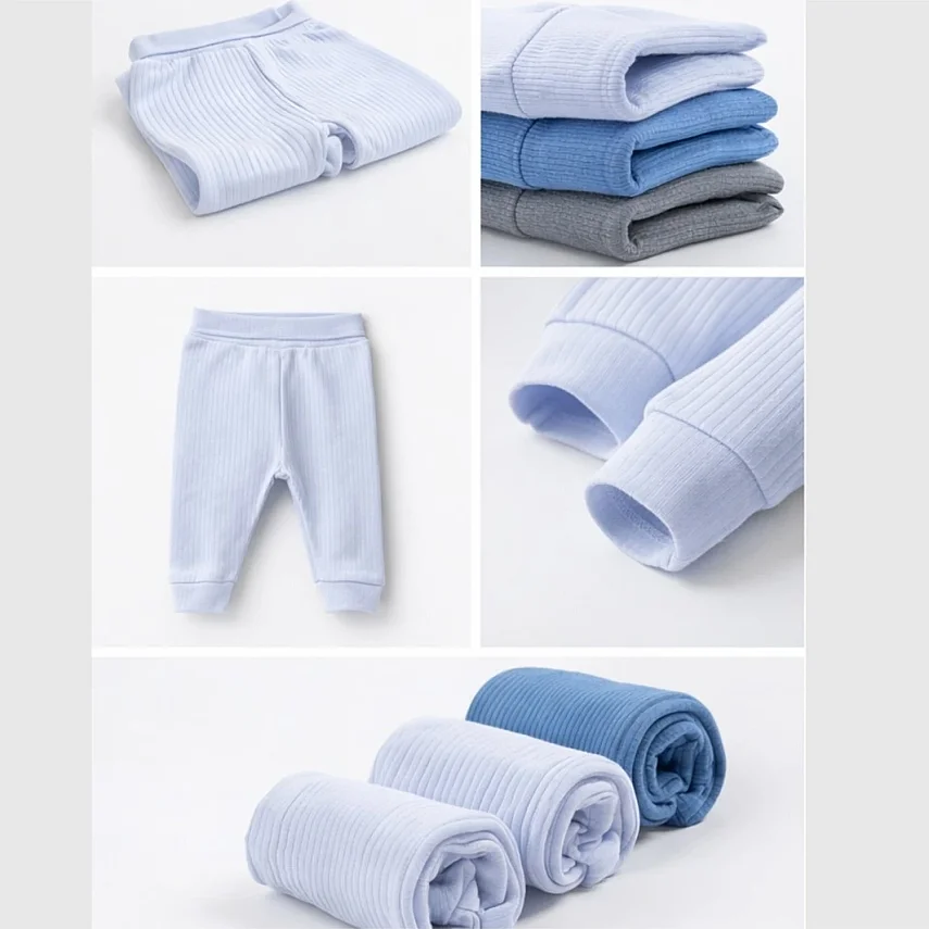 Angeltouch Pantolon Patiksiz Raporlu 3'lü Set -Erkek Bebek 9-12 Ay - 5