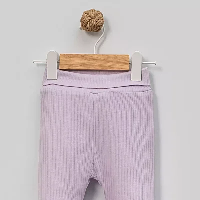 Angeltouch Pantolon Patikli Raporlu Lila (1)