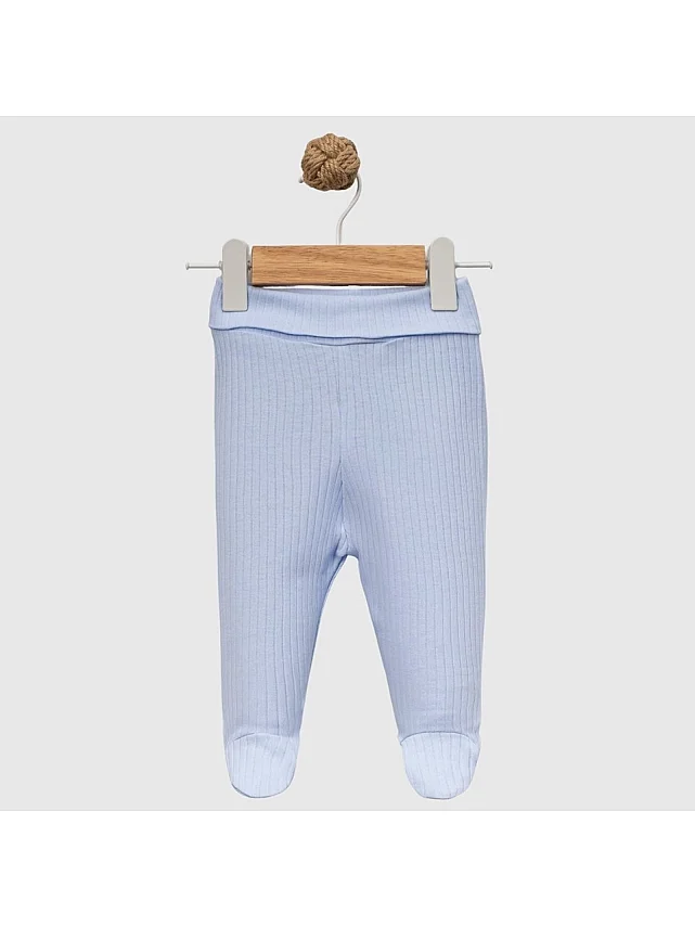Angeltouch Pantolon Patikli Raporlu Mavi-Gri-Indigo 0-3 Ay - 2