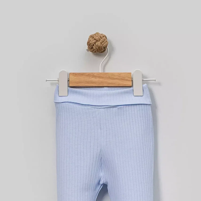 Angeltouch Pantolon Patikli Raporlu Mavi - 2