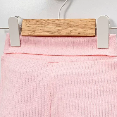 Angeltouch Pantolon Patikli Raporlu Pembe (1)