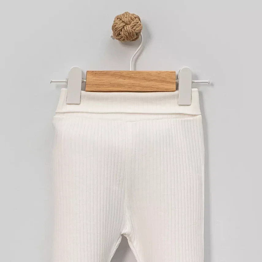 Angeltouch Pantolon Patiksiz Raporlu Ekru - 2