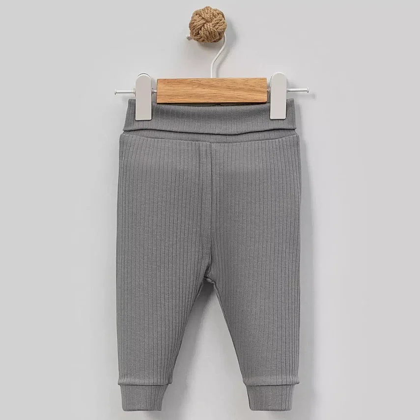 Angeltouch Pantolon Patiksiz Raporlu Gri - 1