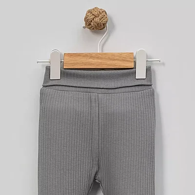 Angeltouch Pantolon Patiksiz Raporlu Gri - 3