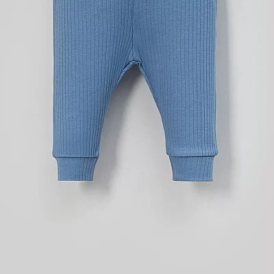 Angeltouch Pantolon Patiksiz Raporlu İndigo - 3