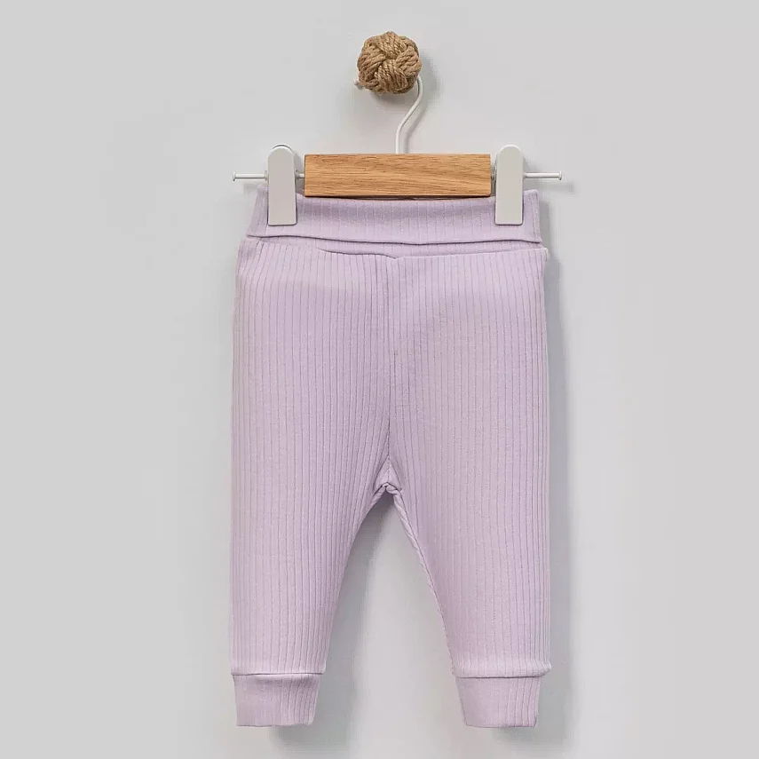 Angeltouch Pantolon Patiksiz Raporlu Lila - 1