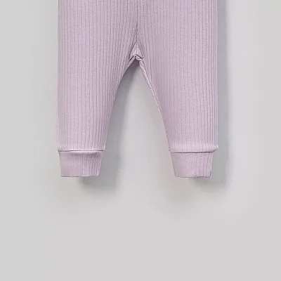 Angeltouch Pantolon Patiksiz Raporlu Lila - 3