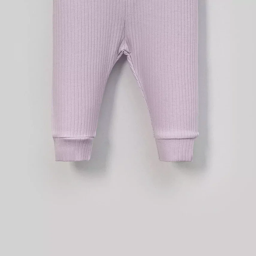 Angeltouch Pantolon Patiksiz Raporlu Lila - 3
