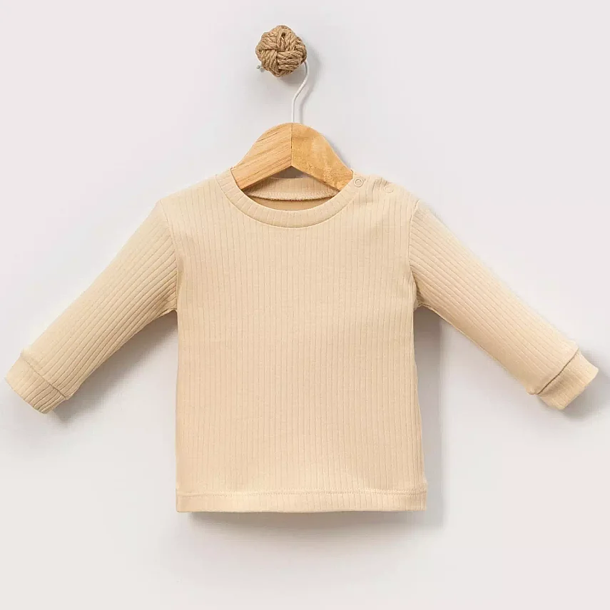 Angeltouch Sweatshirt Raporlu Bej - 1