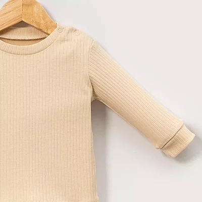 Angeltouch Sweatshirt Raporlu Bej - 2