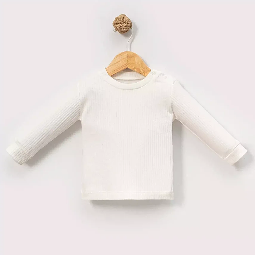 Angeltouch Sweatshirt Raporlu Ekru - 1