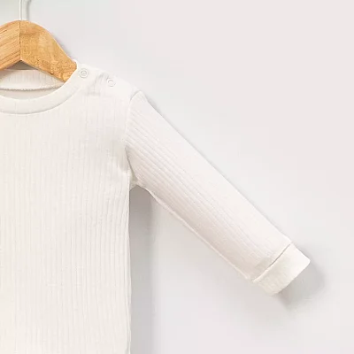 Angeltouch Sweatshirt Raporlu Ekru (1)
