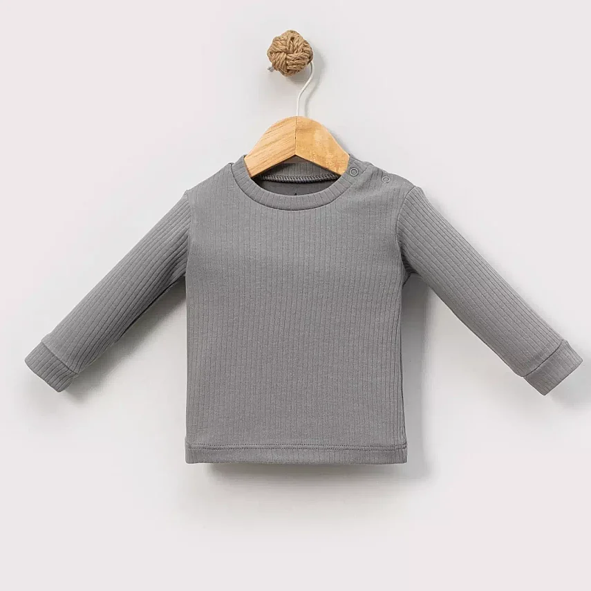 Angeltouch Sweatshirt Raporlu Gri - 1