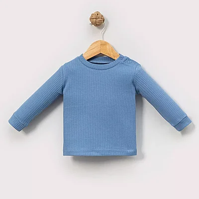 Angeltouch Sweatshirt Raporlu İndigo 