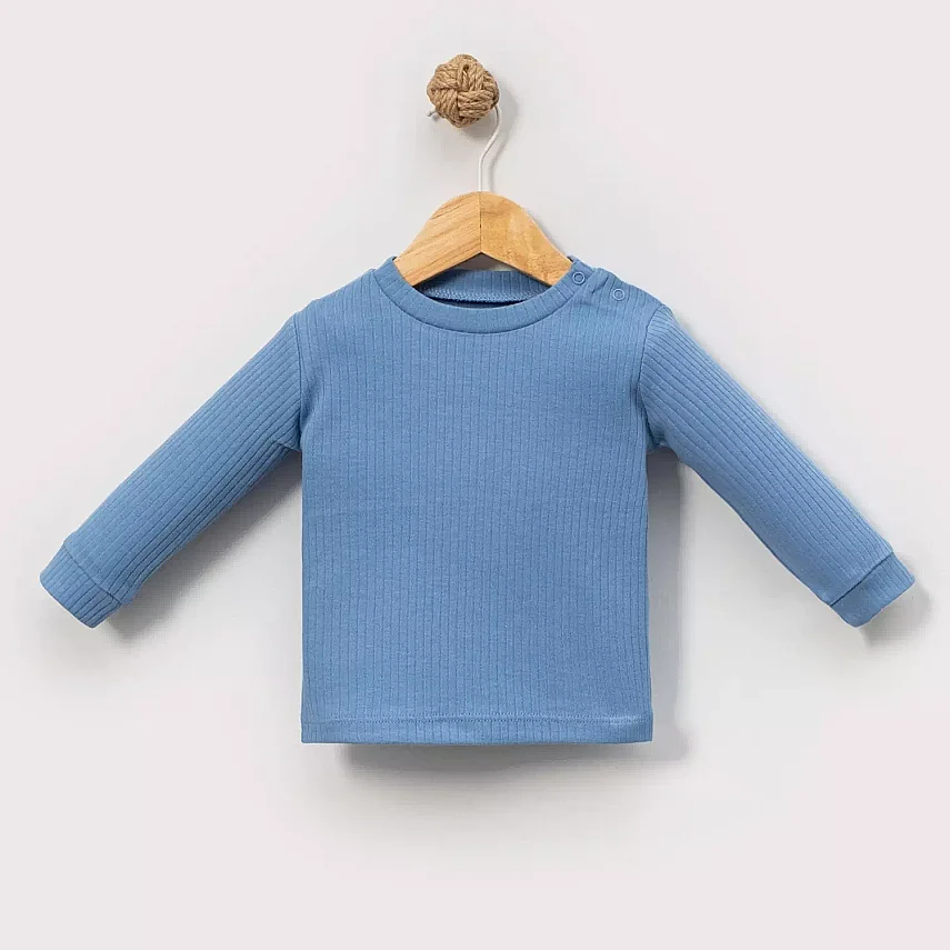 Angeltouch Sweatshirt Raporlu İndigo - 1