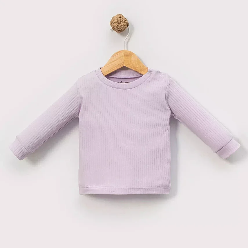 Angeltouch Sweatshirt Raporlu Lila - 1