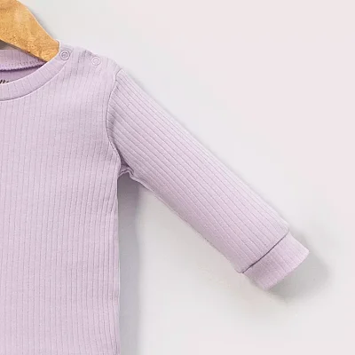 Angeltouch Sweatshirt Raporlu Lila - 2