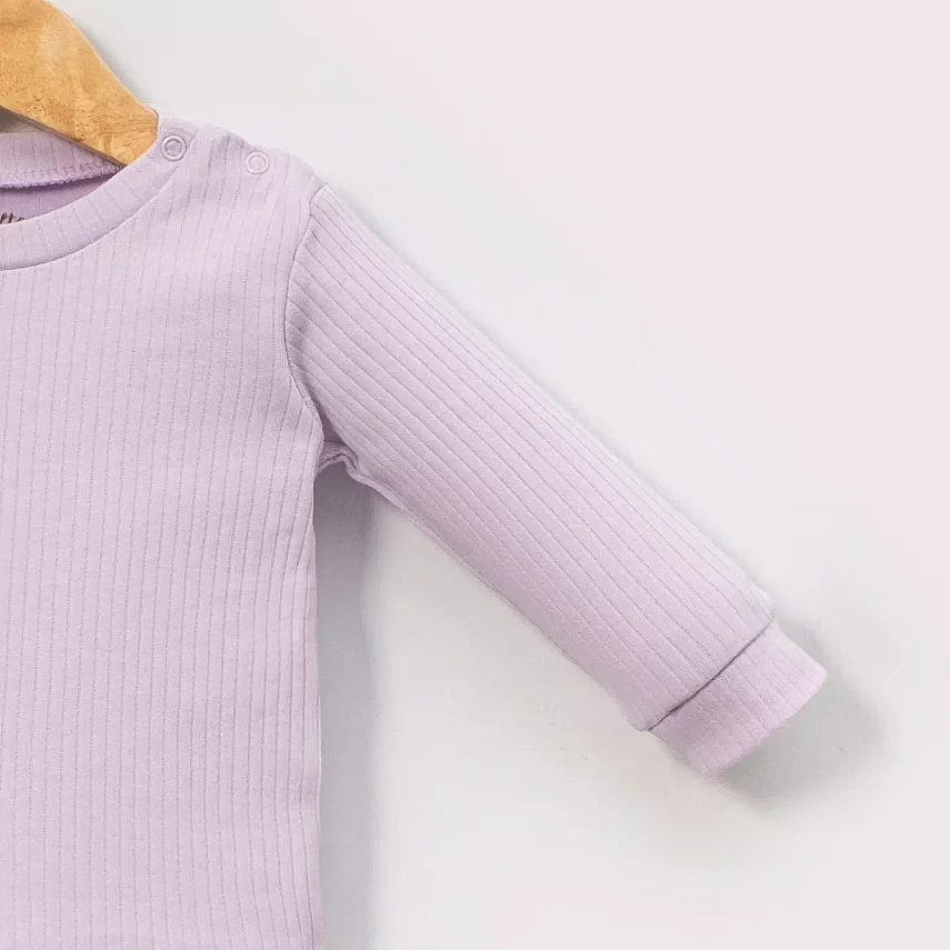 Angeltouch Sweatshirt Raporlu Lila - 2