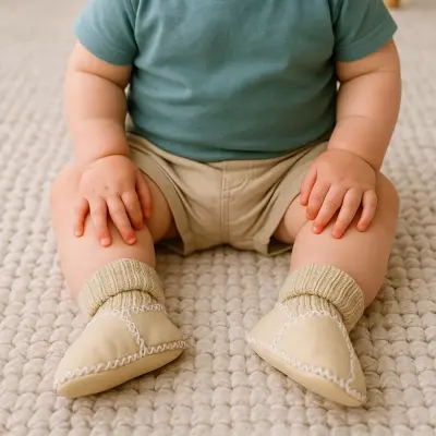 Angeltouch Unisex Bebe Patik Deri Lüx Krem (1)