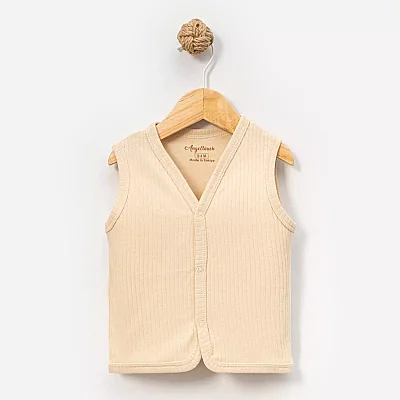 Angeltouch Yelek Raporlu Bej