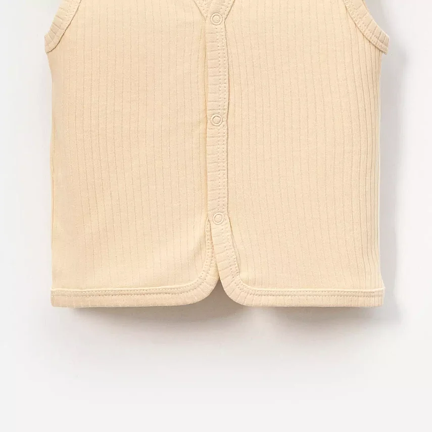 Angeltouch Yelek Raporlu Bej - 3