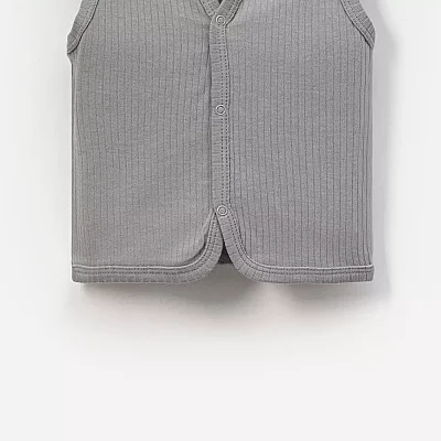 Angeltouch Yelek Raporlu Gri - 3