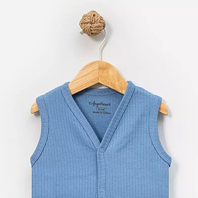 Angeltouch Yelek Raporlu İndigo (1)