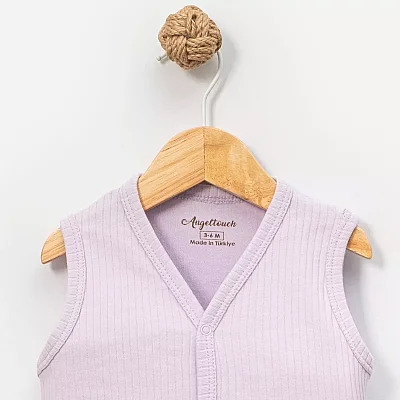 Angeltouch Yelek Raporlu Lila - 3