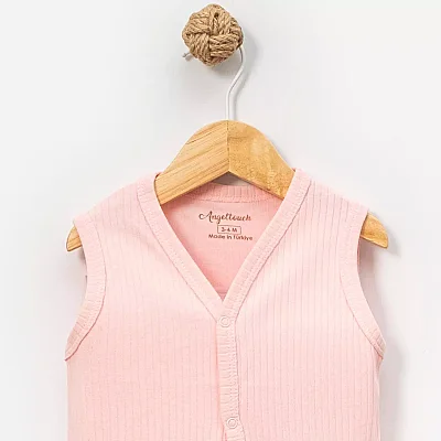 Angeltouch Yelek Raporlu Pembe (1)