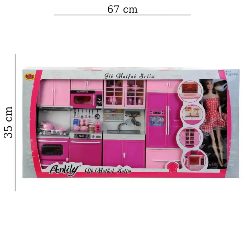 Anlily Bebekli İlk Mutfak Setim 4lü - 3