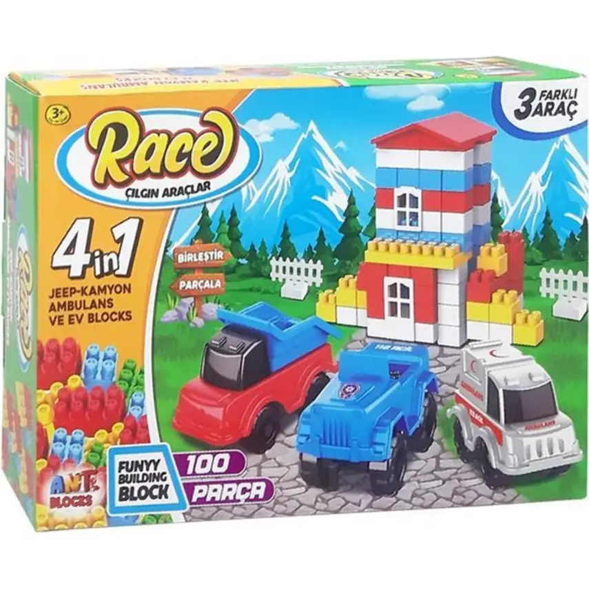 Ant Blocks 100 Parça City Set - 1