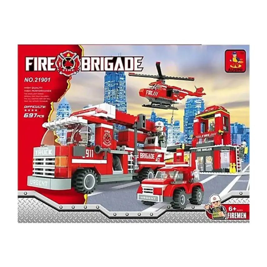 Ant Bricks İtfaiye Set 697 Parça - 1