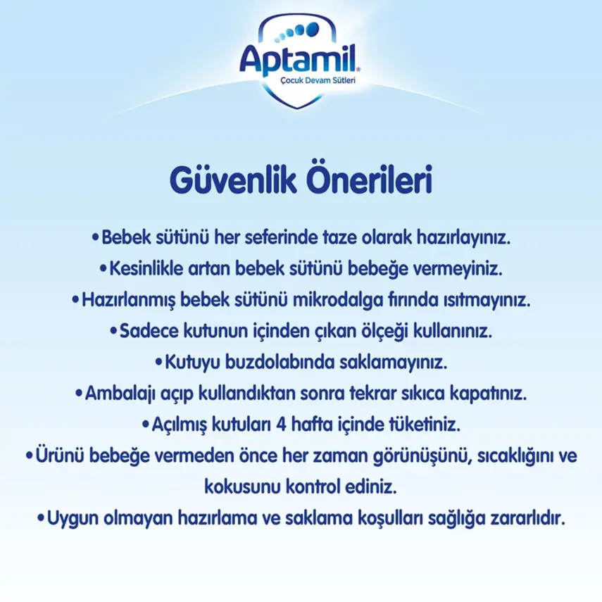 Aptamil 1 Devam Sütü 800 Gr x3 - 6