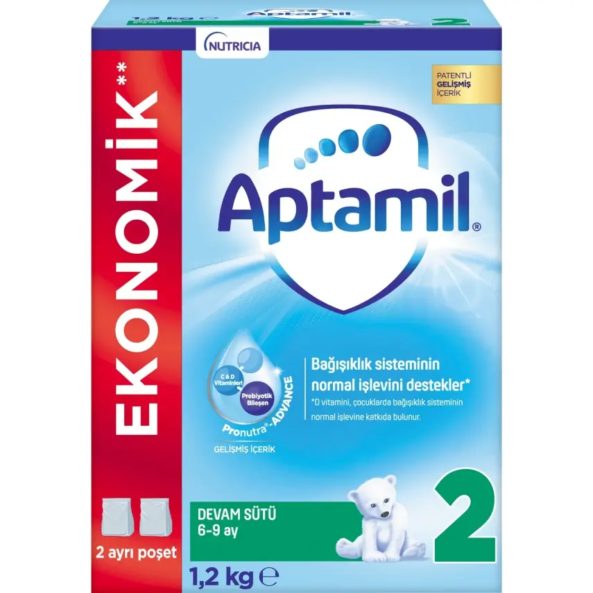 Aptamil 2 Devam Sütü Maması 1200 Gr - 1