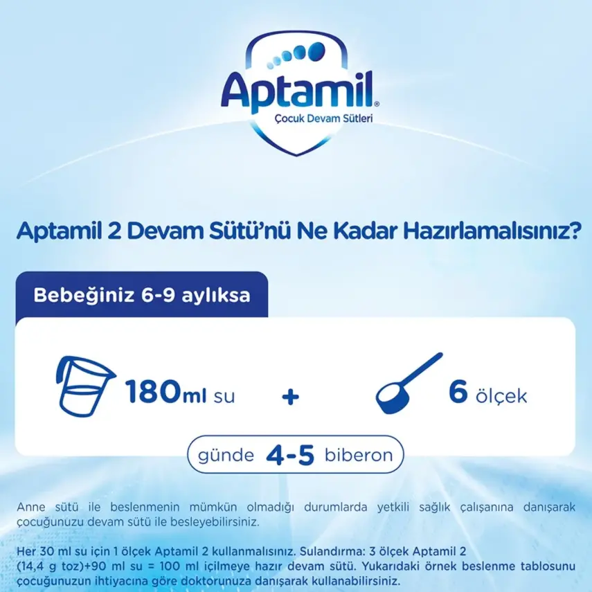 Aptamil 3 Devam Sütü Maması 350 Gr - 9