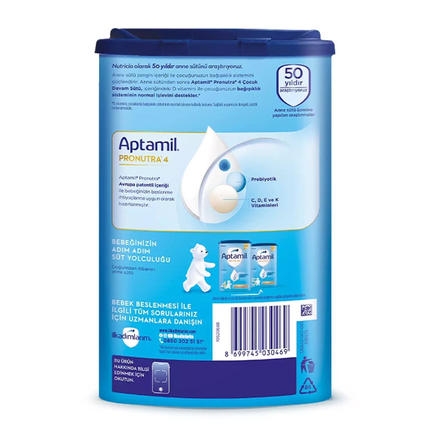 Aptamil 4 Devam Sütü 800 gr