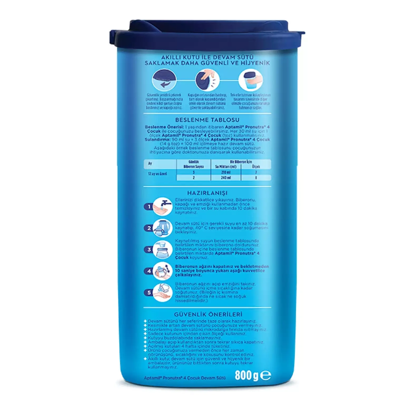 Aptamil 4 Devam Sütü 800 gr