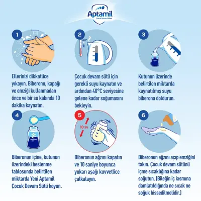 Aptamil 5 Devam Sütü Maması 350 Gr - 7
