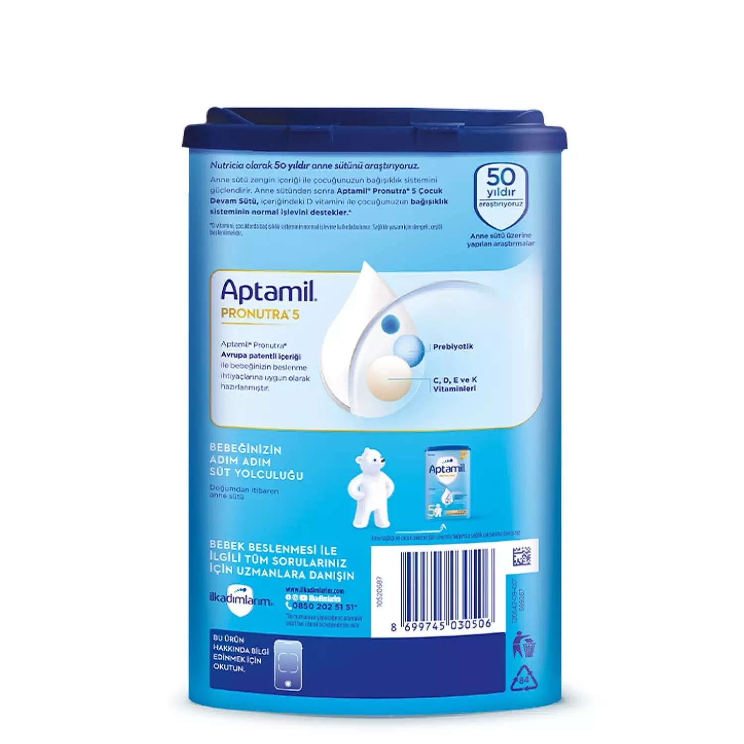 Aptamil 5 Devam Sütü 800 gr