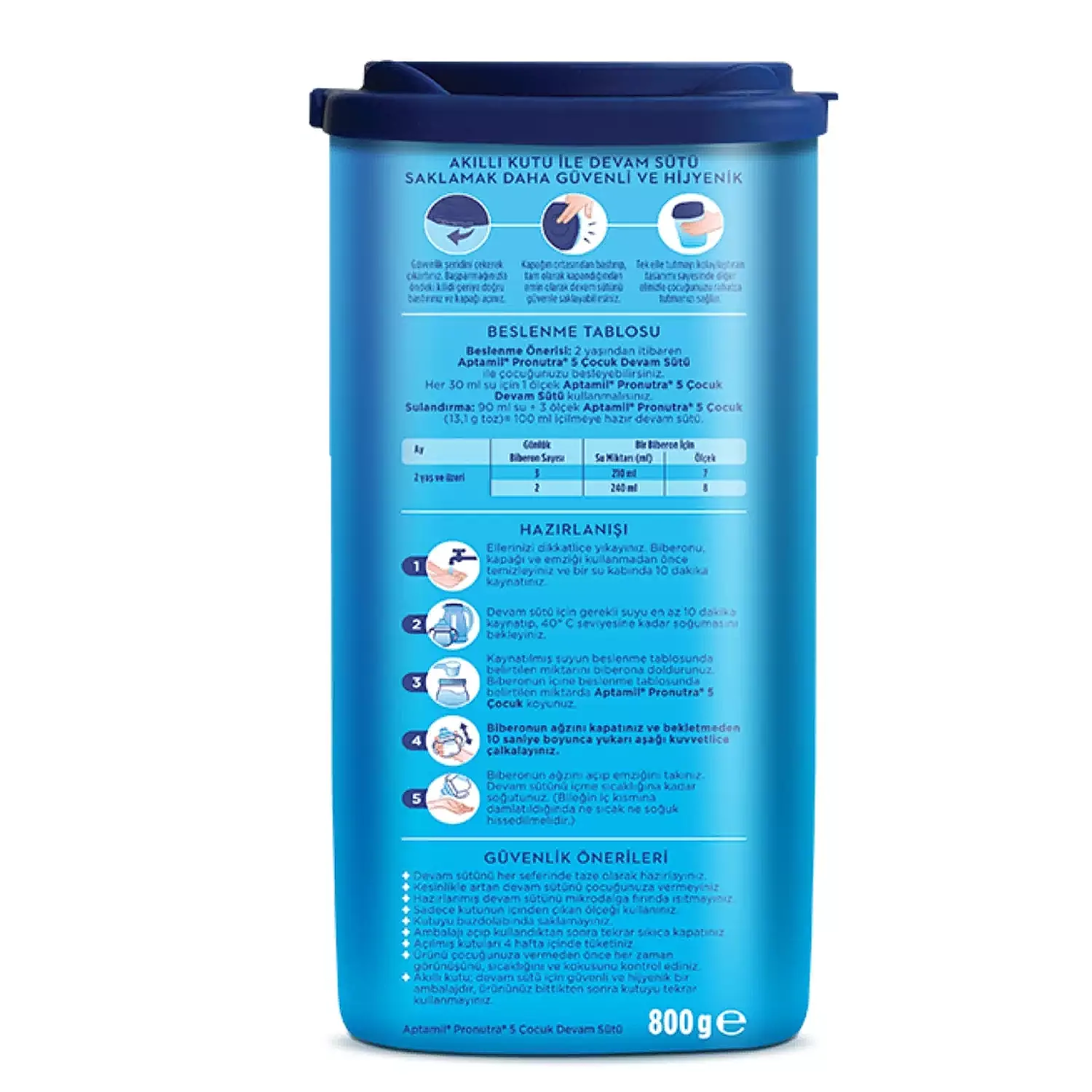 Aptamil 5 Devam Sütü 800 gr