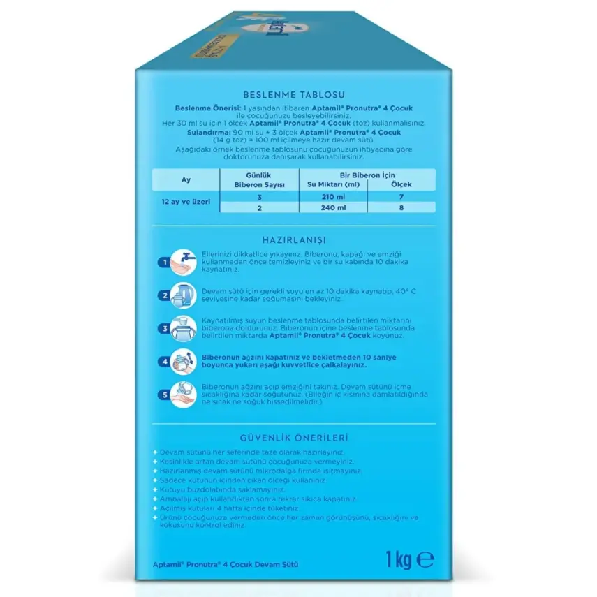 Aptamil Pronutra 4 Devam Sütü 1000 Gr - 9