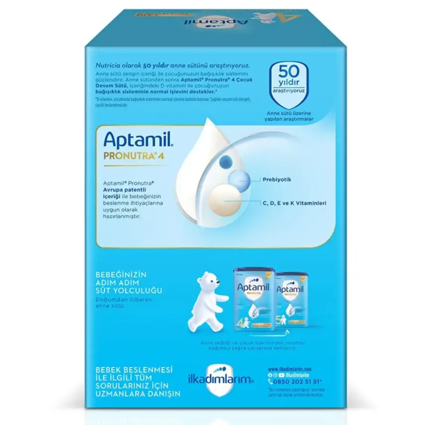 Aptamil Pronutra 4 Devam Sütü 1000 Gr - 6