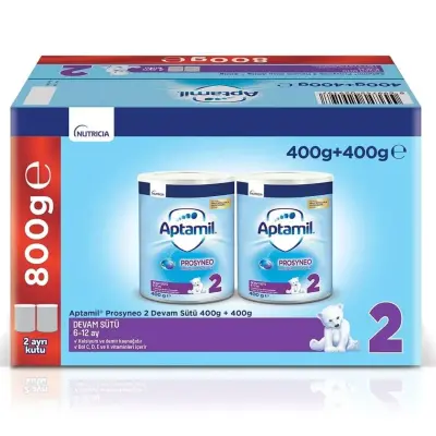 Aptamil Prosyneo 2 Devam Sütü 400 gr x2 Adet Megasize 6-12 Ay